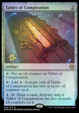 Tablet of Compleation [Phyrexia: All Will Be One Prerelease Promos] | D20 Games