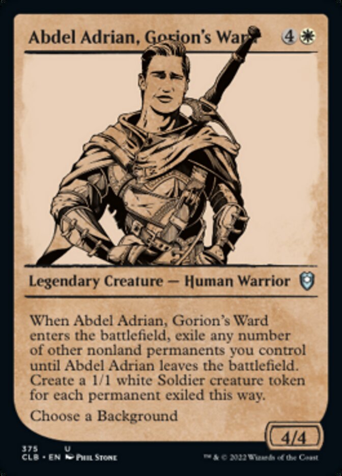 Abdel Adrian, Gorion's Ward (Showcase) [Commander Legends: Battle for Baldur's Gate] | D20 Games