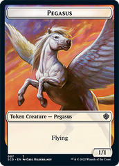 Pegasus // Faerie Double-Sided Token [Starter Commander Decks] | D20 Games