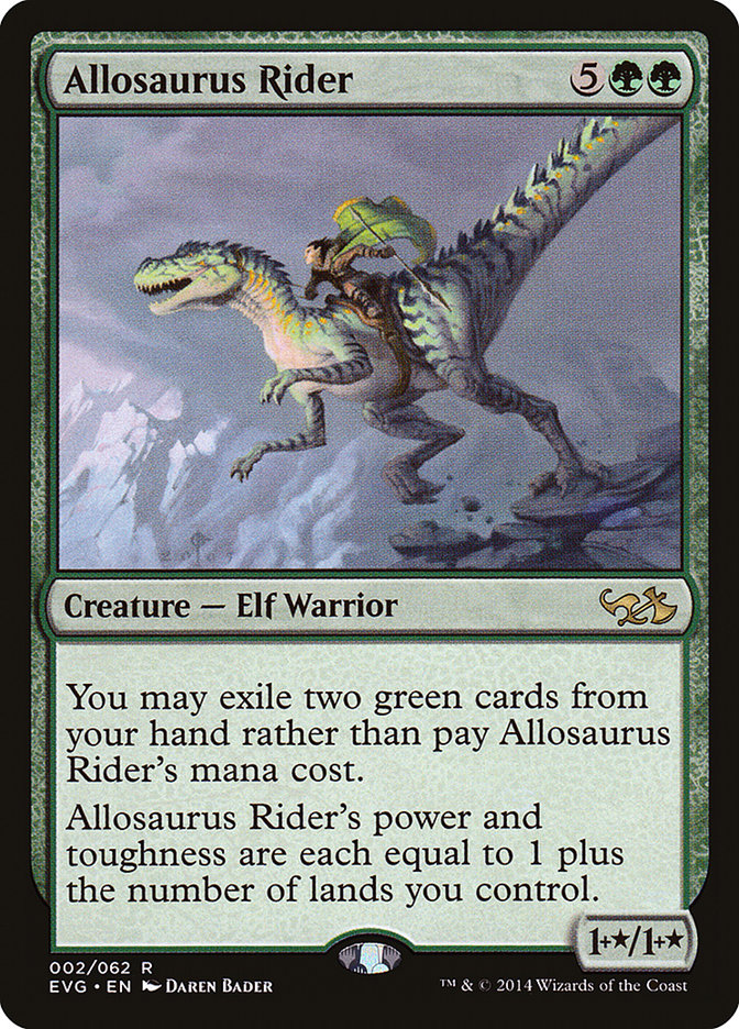 Allosaurus Rider (Elves vs. Goblins) [Duel Decks Anthology] | D20 Games