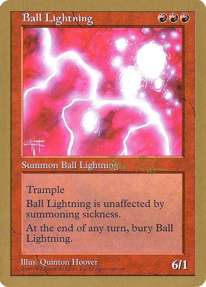 Ball Lightning (Ben Rubin) [World Championship Decks 1998] | D20 Games