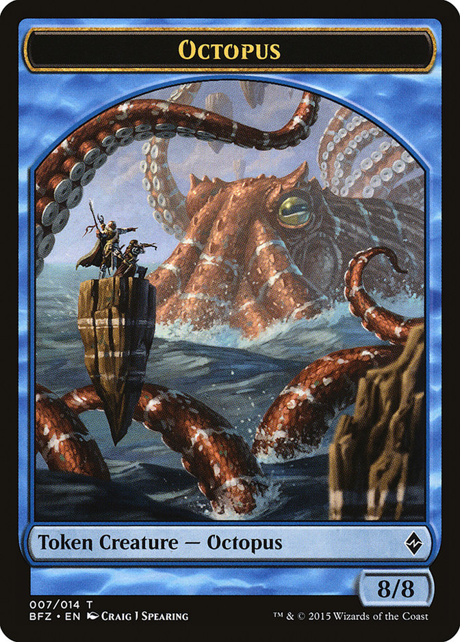 Octopus [Battle for Zendikar Tokens] | D20 Games