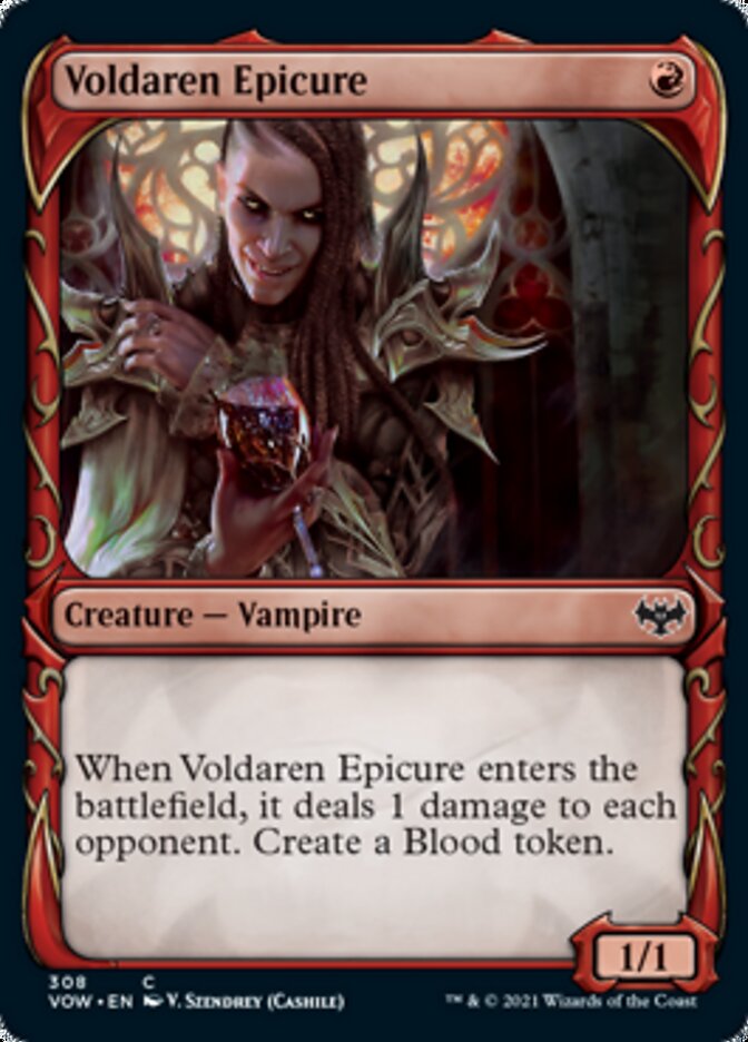 Voldaren Epicure (Showcase Fang Frame) [Innistrad: Crimson Vow] | D20 Games