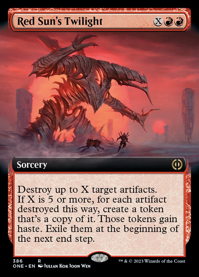 Red Sun's Twilight (Extended Art) [Phyrexia: All Will Be One] | D20 Games