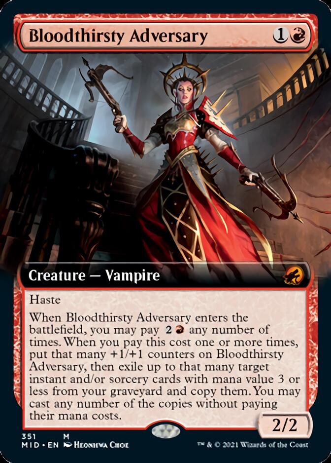 Bloodthirsty Adversary (Extended) [Innistrad: Midnight Hunt] | D20 Games