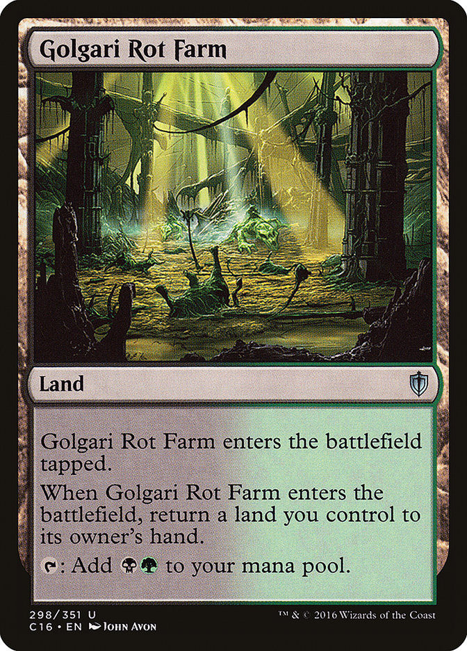 Golgari Rot Farm [Commander 2016] | D20 Games
