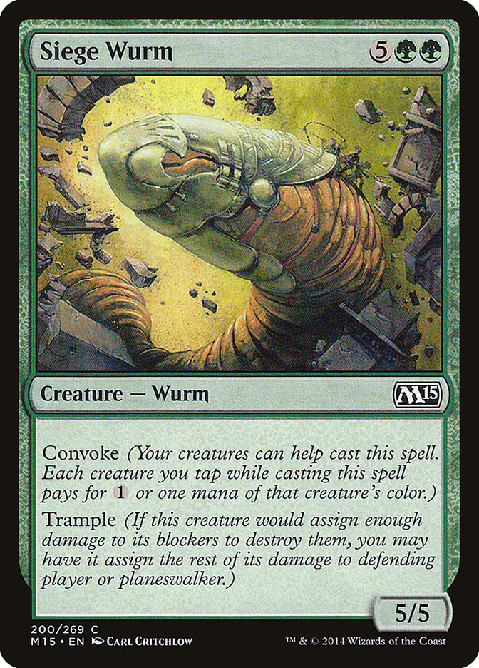 Siege Wurm [Magic 2015] | D20 Games