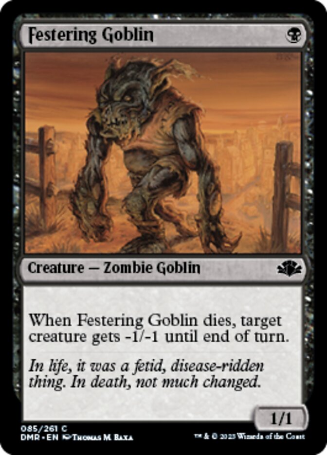 Festering Goblin [Dominaria Remastered] | D20 Games