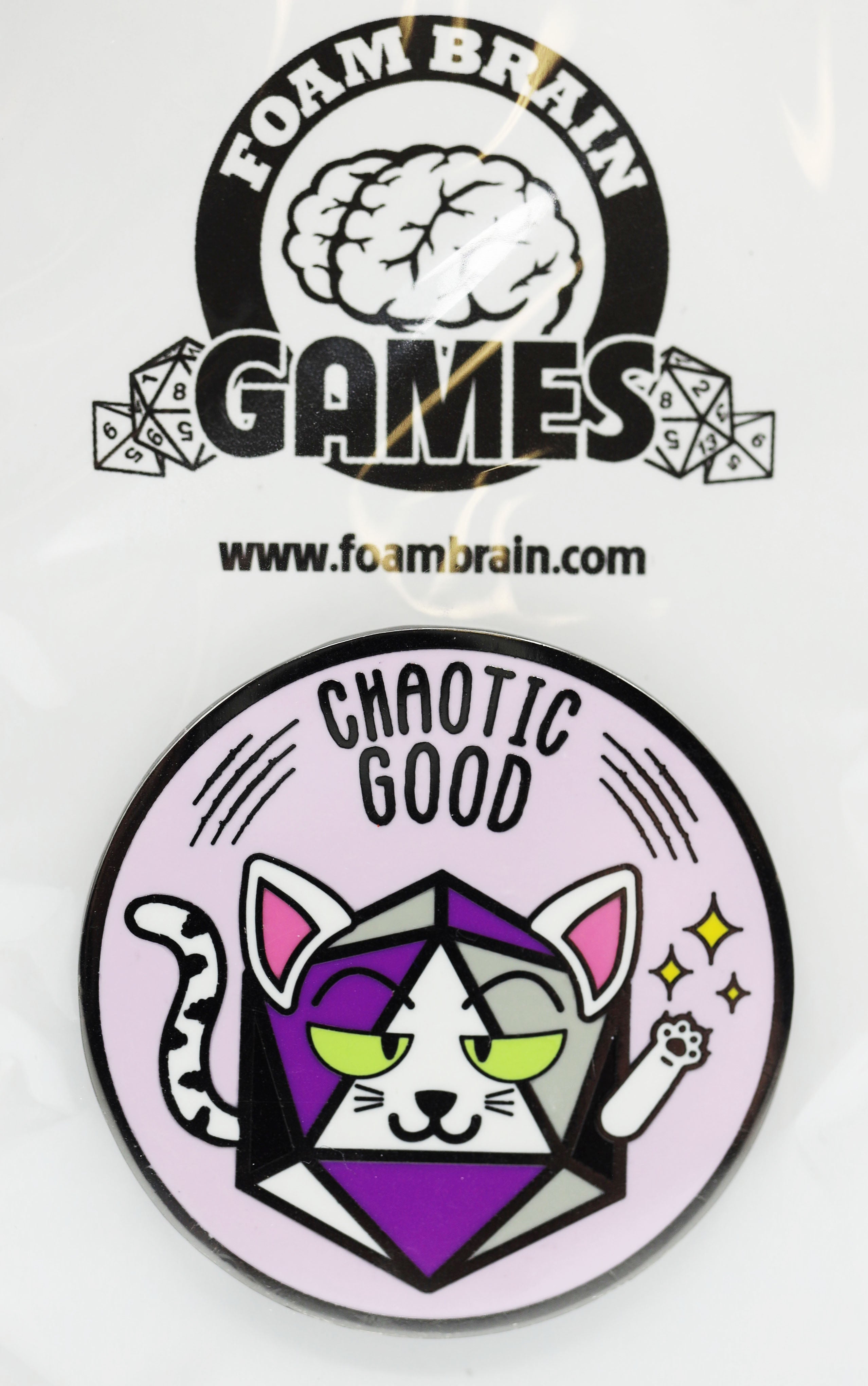Pride Flag Alignment Pin: Asexual Enamel Pin Foam Brain Games | D20 Games