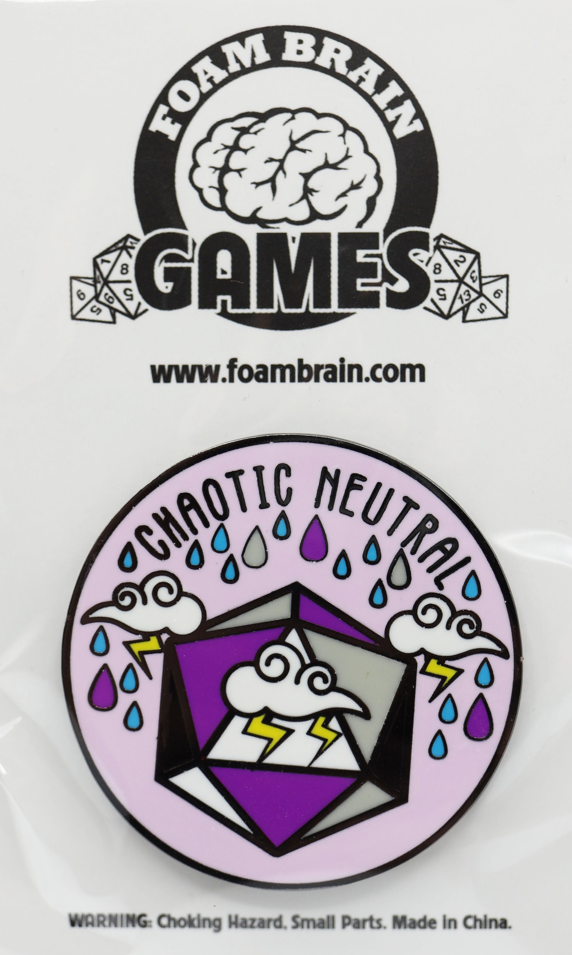 Pride Flag Alignment Pin: Asexual Enamel Pin Foam Brain Games | D20 Games
