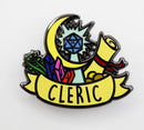 Banner Class Pins: Cleric Enamel Pin Foam Brain Games