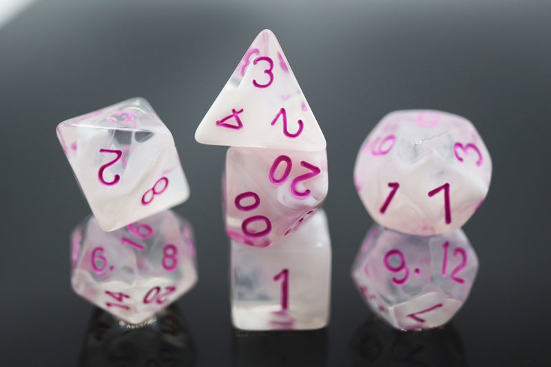 Cloudy Passion RPG Dice Set Plastic Dice Foam Brain Games