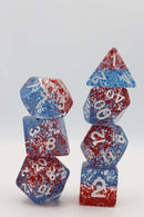 Coral Reef RPG Dice Set Plastic Dice Foam Brain Games