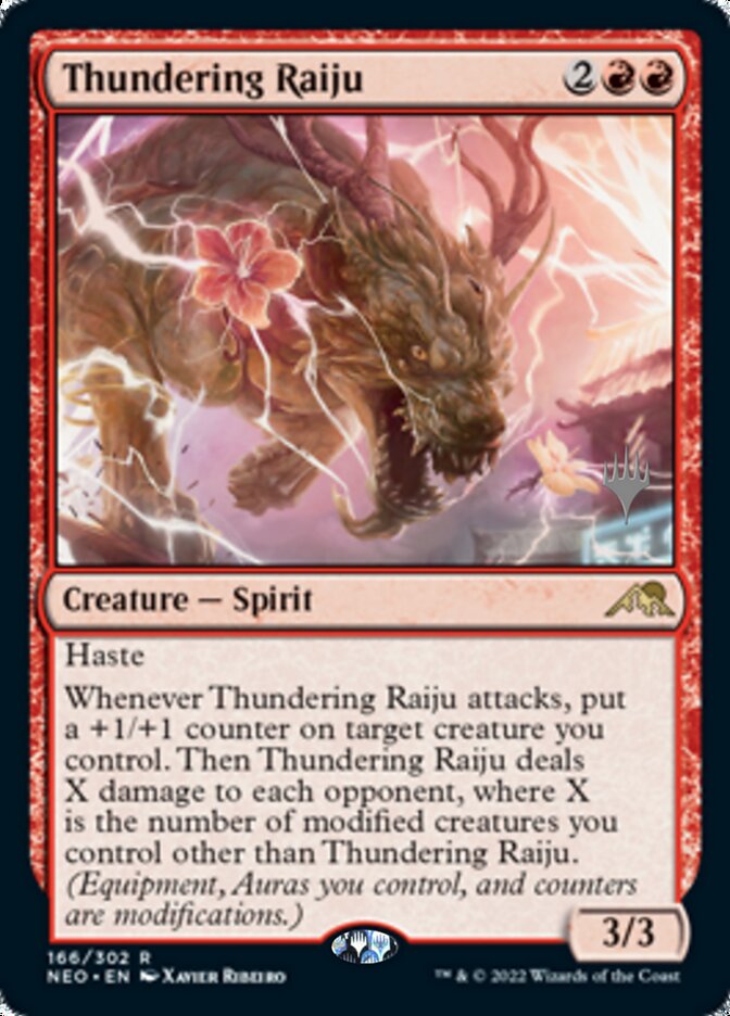 Thundering Raiju (Promo Pack) [Kamigawa: Neon Dynasty Promos] | D20 Games