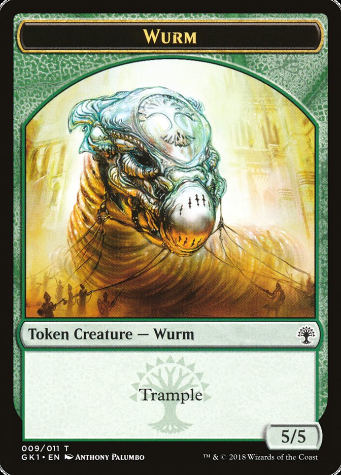 Wurm // Saproling [Guilds of Ravnica Guild Kit Tokens] | D20 Games