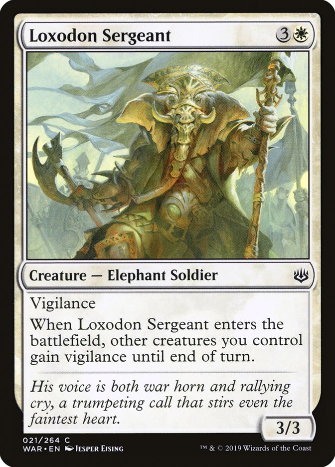 Loxodon Sergeant [War of the Spark] | D20 Games