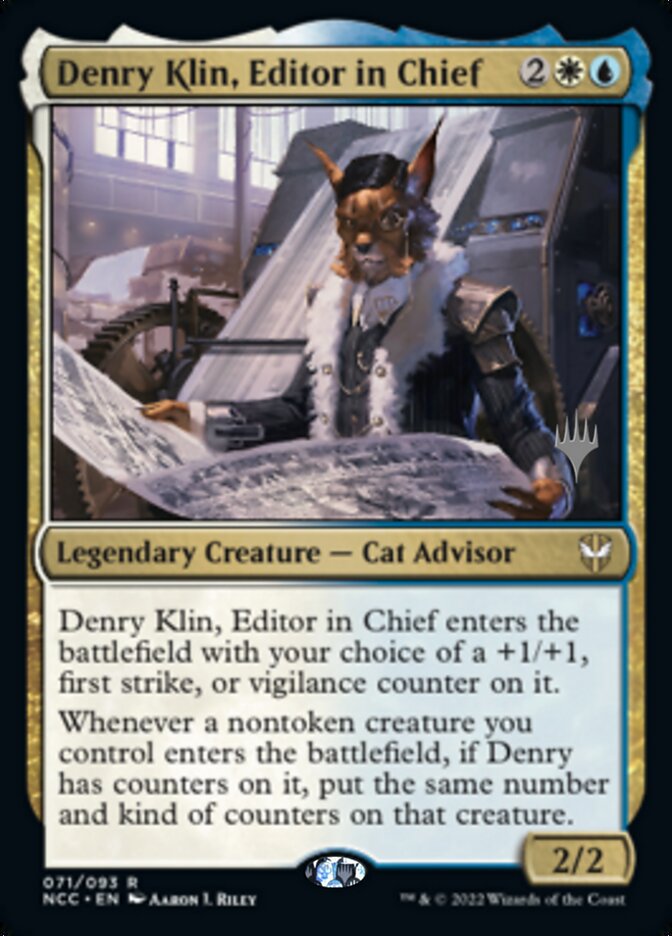 Denry Klin, Editor in Chief (Promo Pack) [Streets of New Capenna Commander Promos] | D20 Games