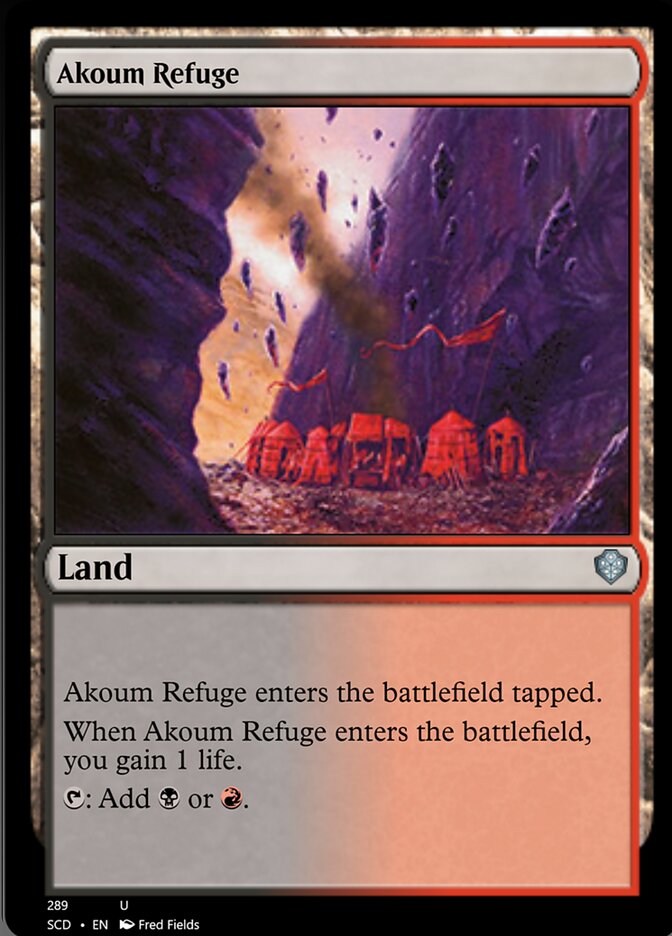 Akoum Refuge [Starter Commander Decks] | D20 Games