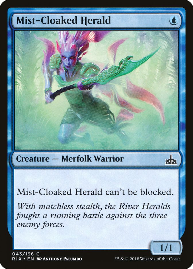 Mist-Cloaked Herald [Rivals of Ixalan] | D20 Games