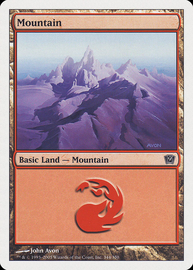 Mountain (344) [Ninth Edition] | D20 Games