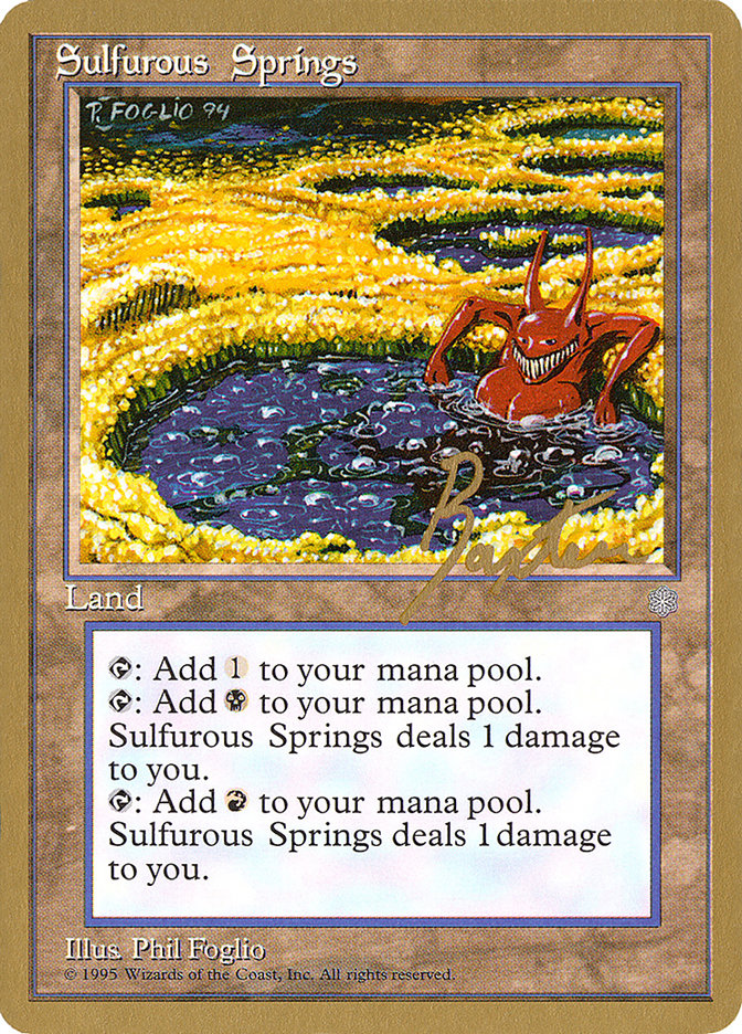 Sulfurous Springs (George Baxter) [Pro Tour Collector Set] | D20 Games