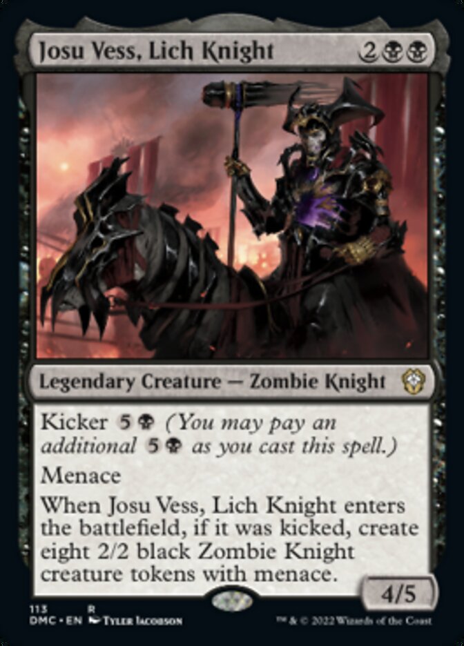 Josu Vess, Lich Knight [Dominaria United Commander] | D20 Games