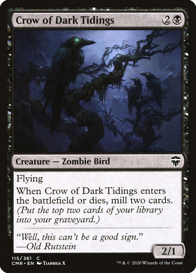 Crow of Dark Tidings [Commander Legends] | D20 Games