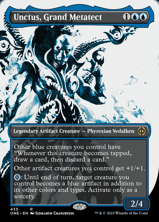 Unctus, Grand Metatect (Borderless Ichor Step-and-Compleat Foil) [Phyrexia: All Will Be One] | D20 Games