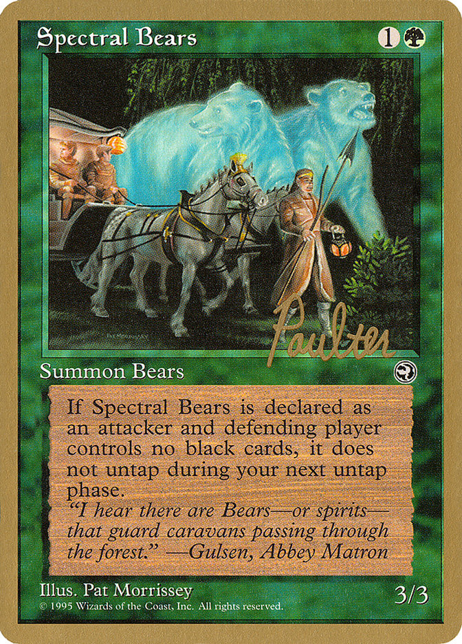 Spectral Bears (Preston Poulter) [Pro Tour Collector Set] | D20 Games