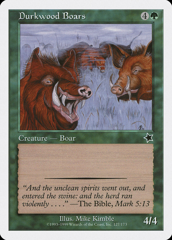 Durkwood Boars [Starter 1999] | D20 Games