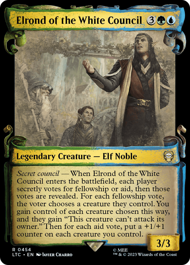 Elrond of the White Council [The Lord of the Rings: Tales of Middle-Earth Commander Showcase Scrolls] | D20 Games