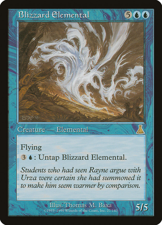 Blizzard Elemental [Urza's Destiny] | D20 Games