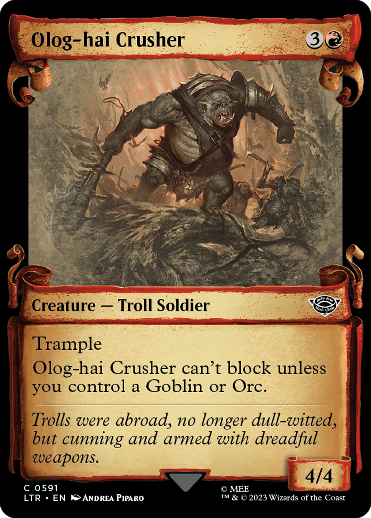 Olog-Hai Crusher [The Lord of the Rings: Tales of Middle-Earth Showcase Scrolls] | D20 Games