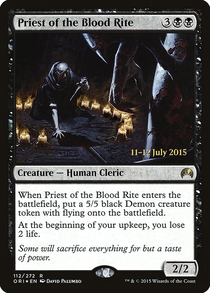 Priest of the Blood Rite [Magic Origins Prerelease Promos] | D20 Games