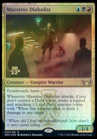 Maestros Diabolist [Streets of New Capenna Prerelease Promos] | D20 Games