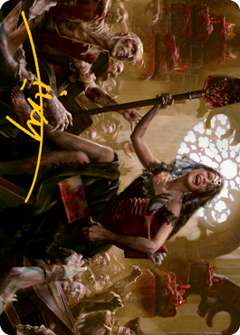 Gisa, Glorious Resurrector Art Card (Gold-Stamped Signature) [Innistrad: Midnight Hunt Art Series] | D20 Games