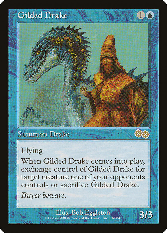 Gilded Drake [Urza's Saga] | D20 Games