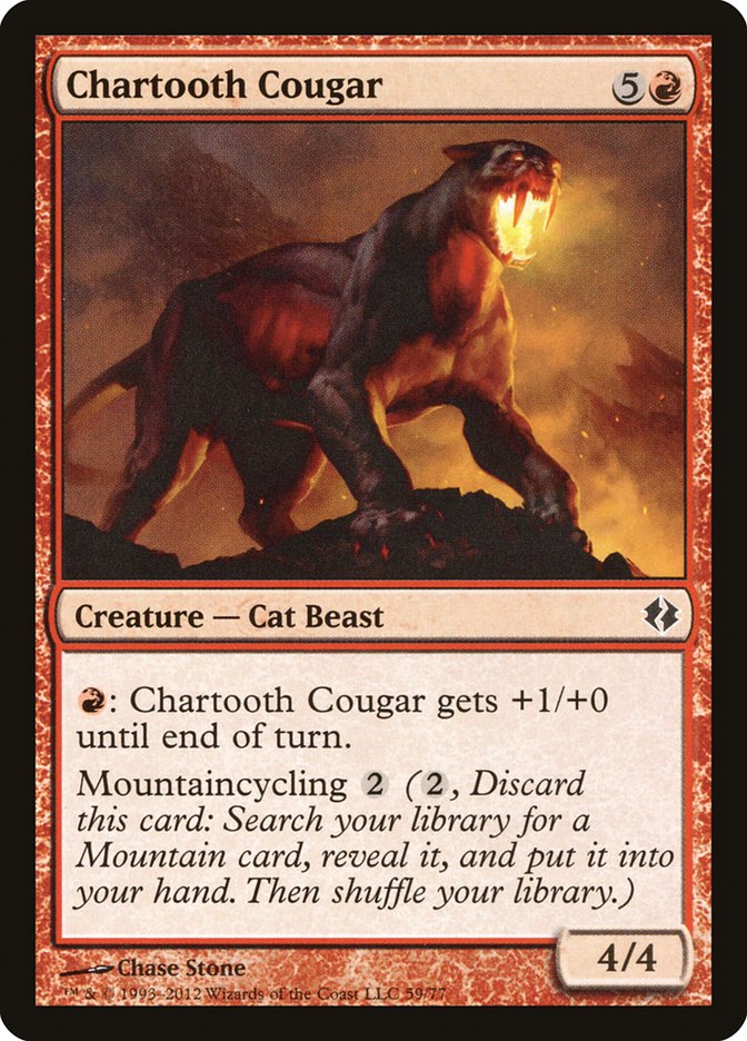 Chartooth Cougar [Duel Decks: Venser vs. Koth] | D20 Games