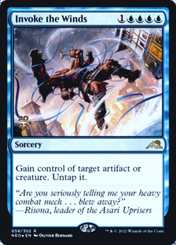 Invoke the Winds [Kamigawa: Neon Dynasty Prerelease Promos] | D20 Games