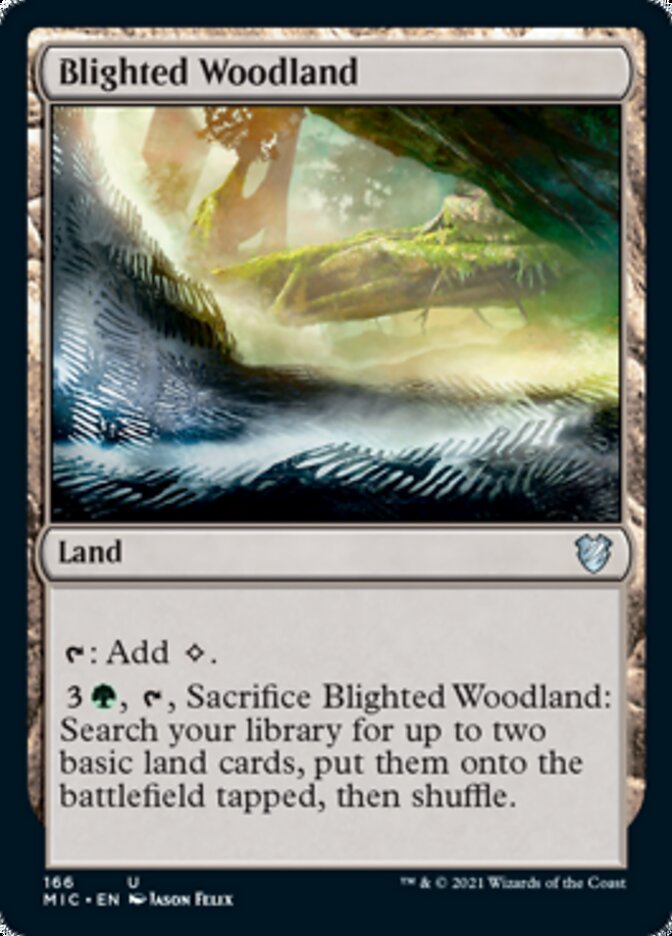 Blighted Woodland [Innistrad: Midnight Hunt Commander] | D20 Games