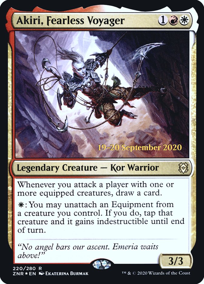 Akiri, Fearless Voyager [Zendikar Rising Prerelease Promos] | D20 Games