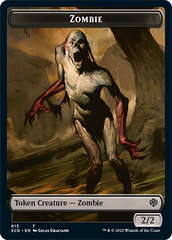 Zombie // Zombie Army Double-Sided Token [Starter Commander Decks] | D20 Games