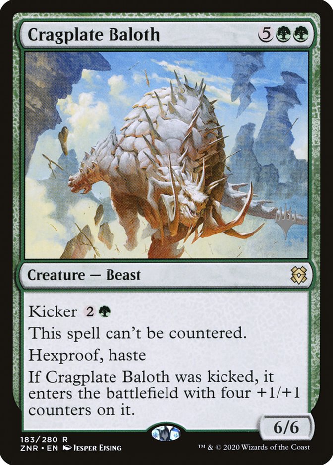 Cragplate Baloth (Promo Pack) [Zendikar Rising Promos] | D20 Games