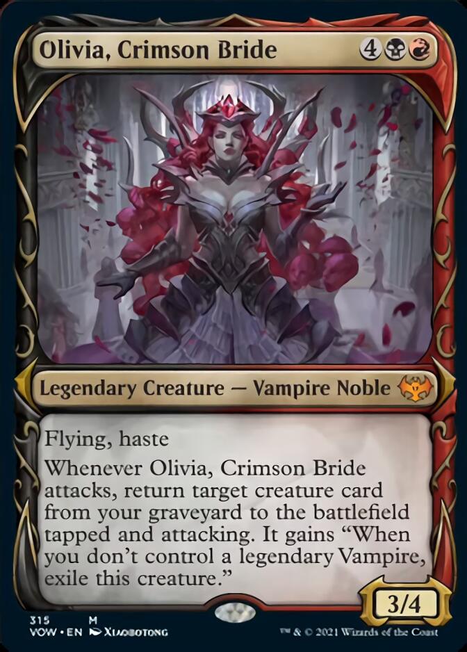 Olivia, Crimson Bride (Showcase Fang Frame) [Innistrad: Crimson Vow] | D20 Games