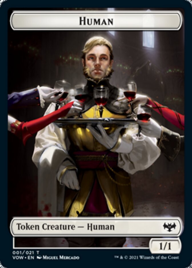 Human Token (001) [Innistrad: Crimson Vow Tokens] | D20 Games