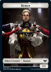 Human (001) // Vampire (007) Double-sided Token [Innistrad: Crimson Vow Tokens] | D20 Games