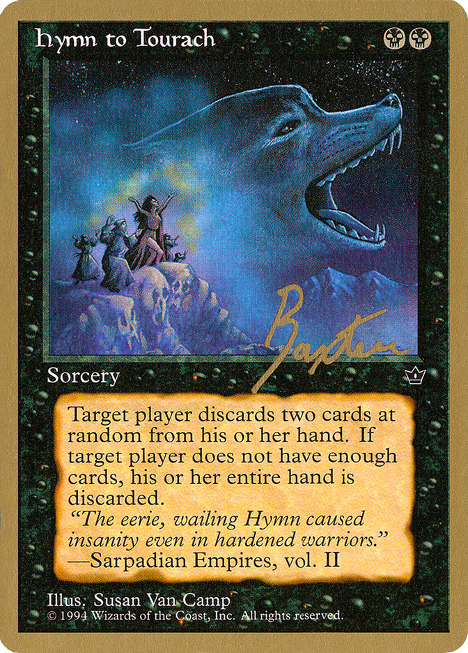 Hymn to Tourach (Wolf) (George Baxter) [Pro Tour Collector Set] | D20 Games