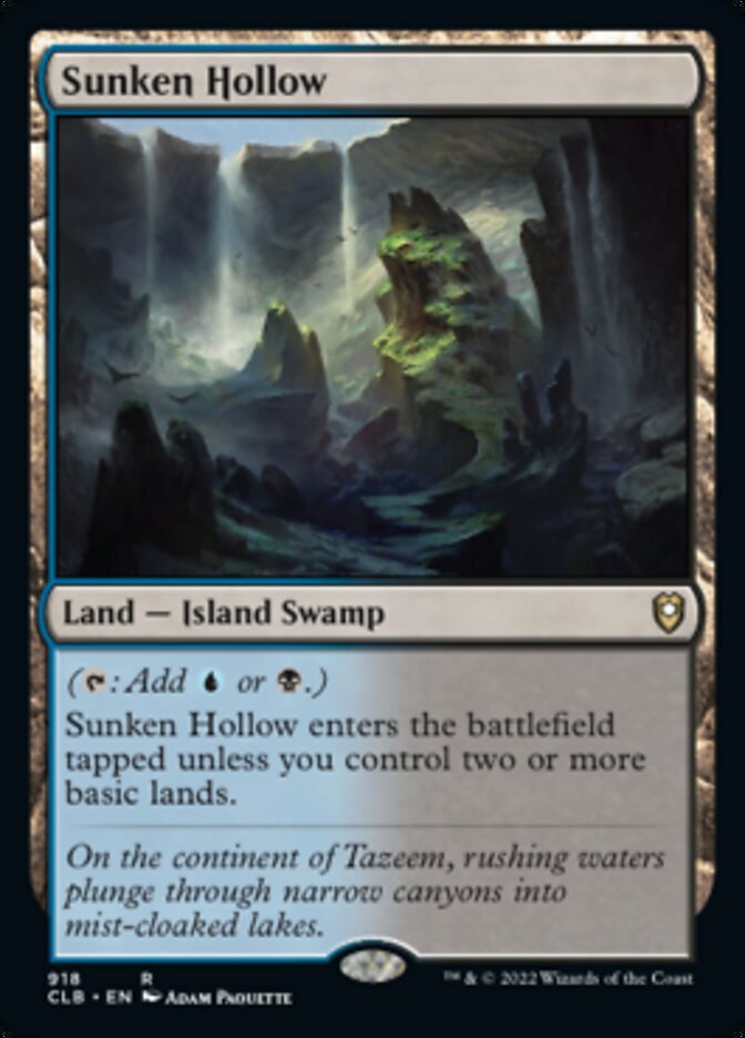 Sunken Hollow [Commander Legends: Battle for Baldur's Gate] | D20 Games