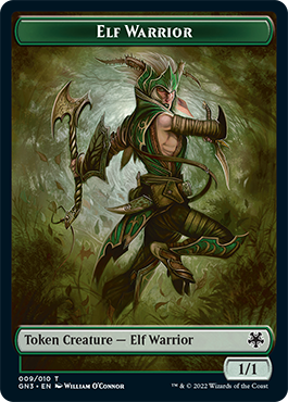 Dragon // Elf Warrior Double-Sided Token [Game Night: Free-for-All Tokens] | D20 Games
