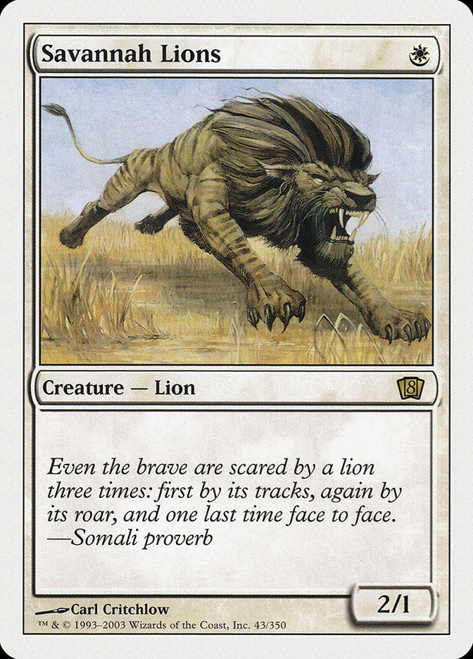 Savannah Lions [Eighth Edition] | D20 Games